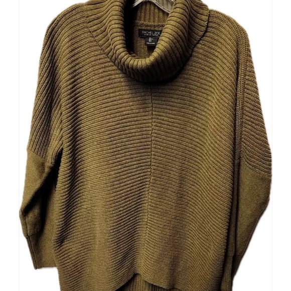 Rachel Zoe Green Cowl Neck Oversized Sweater - Picture 1 of 8